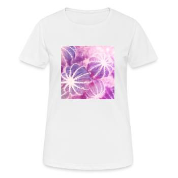 Sommer Kakteen Aquarell Minimalismus - Frauen T-Shirt atmungsaktiv - Weiß - Vorne - AI Model Female 172 dark (172cm)