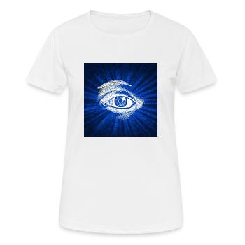 eye - Women's Breathable T-Shirt - white - Front - AI Model Female 172 dark (172cm)