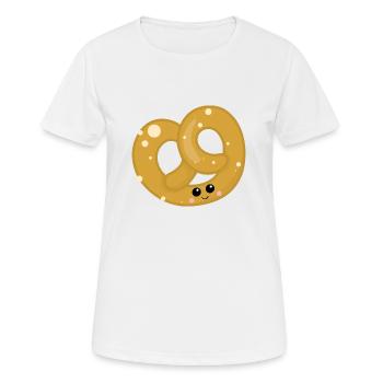bretzel - T-shirt respirant Femme - blanc - Devant - AI Model Female 172 dark (172cm)