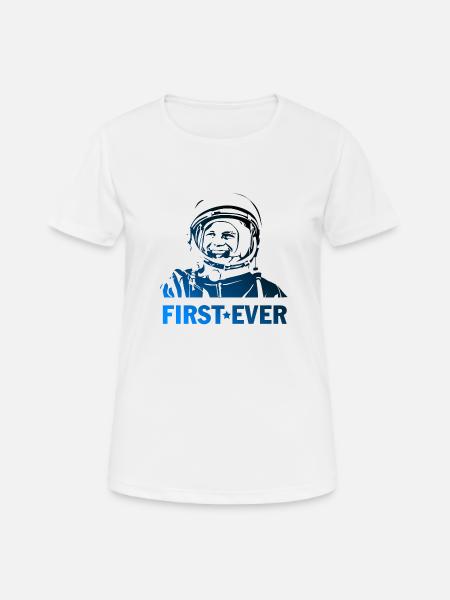 gagarin first ever - Frauen T-Shirt atmungsaktiv - Weiß