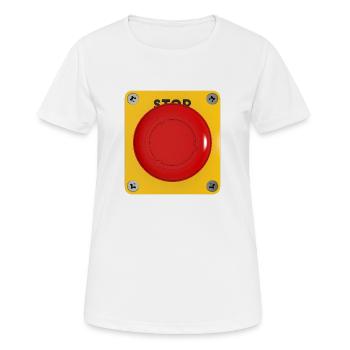 Stop - Women's Breathable T-Shirt - white - Front - AI Model Female 172 dark (172cm)