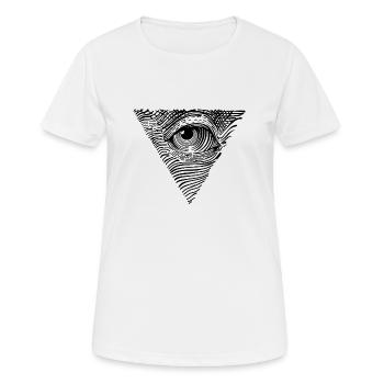 The all-seeing eye - Women's Breathable T-Shirt - white - Front - AI Model Female 172 dark (172cm)