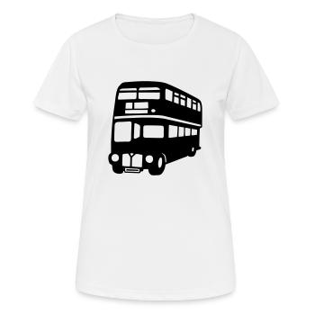 bus anglais Londres impériale london - T-shirt respirant Femme - blanc - Devant - AI Model Female 172 dark (172cm)