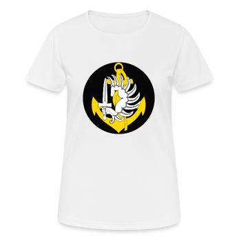 para marine 2 - T-shirt respirant Femme - blanc - Devant - AI Model Female 172 dark (172cm)