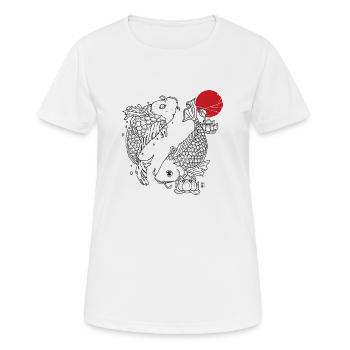Koi - Women's Breathable T-Shirt - white - Front - AI Model Female 172 dark (172cm)