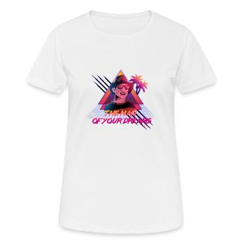 Der Mann deiner Träume - Frauen T-Shirt atmungsaktiv - Weiß - Vorne - AI Model Female 172 dark (172cm)