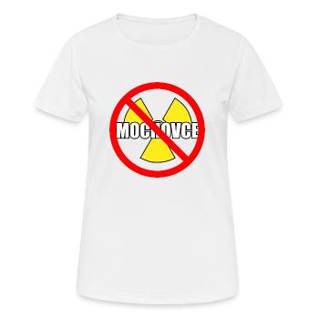 Atomkraft Kernkraft Mochovce stoppt Shirt - Frauen T-Shirt atmungsaktiv - Weiß - Vorne - AI Model Female 172 dark (172cm)