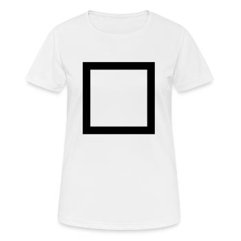 Carré - T-shirt respirant Femme - blanc - Devant - AI Model Female 172 dark (172cm)