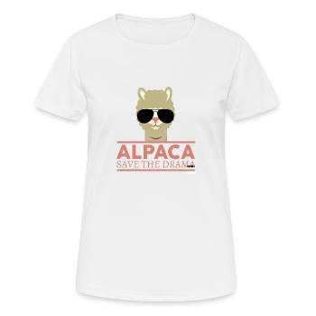 Alpaca - Women's Breathable T-Shirt - white - Front - AI Model Female 172 dark (172cm)