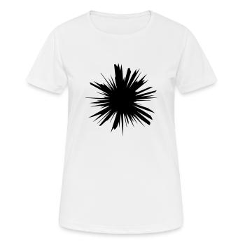 Conception de blast explosion destruction - T-shirt respirant Femme - blanc - Devant - AI Model Female 172 dark (172cm)