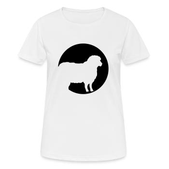Mouton au clair de lune - T-shirt respirant Femme - blanc - Devant - AI Model Female 172 dark (172cm)