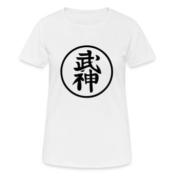 kanji bujinkan ninja symbole Ninjutsu japonais - T-shirt respirant Femme - blanc - Devant - AI Model Female 172 dark (172cm)
