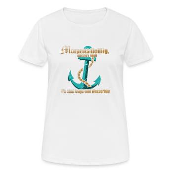 Wir sind Jungs vom Wasserbau - Frauen T-Shirt atmungsaktiv - Weiß - Vorne - AI Model Female 172 dark (172cm)