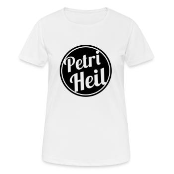 Petri Heil - Frauen T-Shirt atmungsaktiv - Weiß - Vorne - AI Model Female 172 dark (172cm)