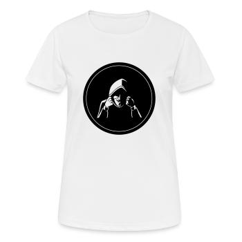 anonymous - Frauen T-Shirt atmungsaktiv - Weiß - Vorne - AI Model Female 172 dark (172cm)