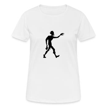Zombie Walk - Frauen T-Shirt atmungsaktiv - Weiß - Vorne - AI Model Female 172 dark (172cm)