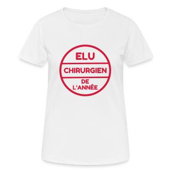 Arzt / Medizin / Chirurg / Chirurgie - Frauen T-Shirt atmungsaktiv - Weiß - Vorne - AI Model Female 172 dark (172cm)