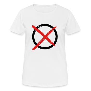 ankreuzen symbol - Frauen T-Shirt atmungsaktiv - Weiß - Vorne - AI Model Female 172 dark (172cm)
