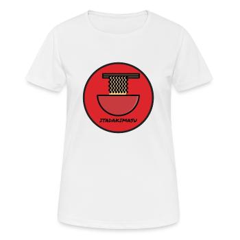 Ramen Itadakimasu - Women's Breathable T-Shirt - white - Front - AI Model Female 172 dark (172cm)