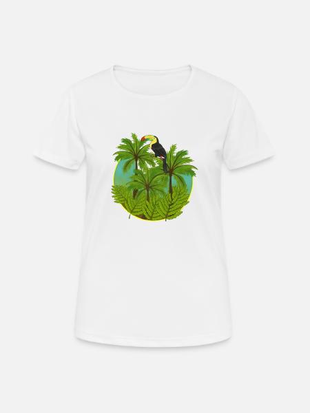 Jungle, toucan, jungle - Women's Breathable T-Shirt - white