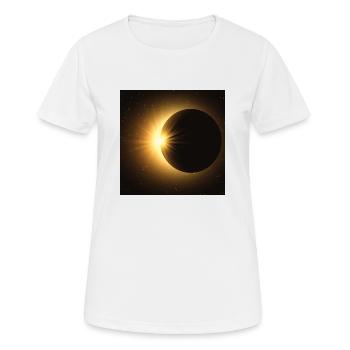 Space pattern - Women's Breathable T-Shirt - white - Front - AI Model Female 172 dark (172cm)