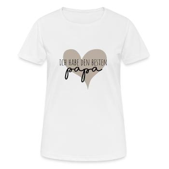 ich habe den besten Papa - Frauen T-Shirt atmungsaktiv - Weiß - Vorne - AI Model Female 172 dark (172cm)