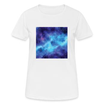 Space pattern - Women's Breathable T-Shirt - white - Front - AI Model Female 172 dark (172cm)