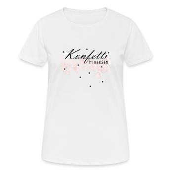 Confetti in the heart - Women's Breathable T-Shirt - white - Front - AI Model Female 172 dark (172cm)
