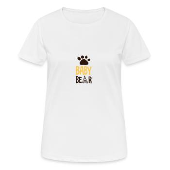 Ourson - T-shirt respirant Femme - blanc - Devant - AI Model Female 172 dark (172cm)
