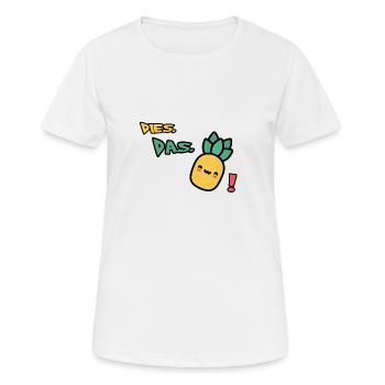 Slides The Pineapple - Women's Breathable T-Shirt - white - Front - AI Model Female 172 dark (172cm)