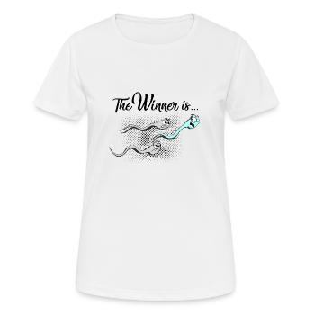 Samen Rennen, Gewinner - Frauen T-Shirt atmungsaktiv - Weiß - Vorne - AI Model Female 172 dark (172cm)