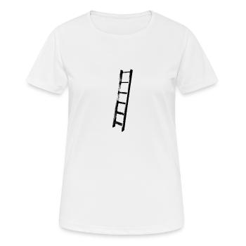 ladder black - Women's Breathable T-Shirt - white - Front - AI Model Female 172 dark (172cm)