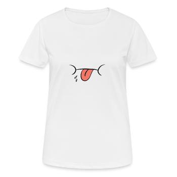 - protège-dents avec la bouche et la langue - T-shirt respirant Femme - blanc - Devant - AI Model Female 172 dark (172cm)