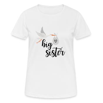 grande soeur - T-shirt respirant Femme - blanc - Devant - AI Model Female 172 dark (172cm)