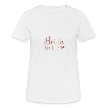 Future mariée - T-shirt respirant Femme - blanc - Devant - AI Model Female 172 dark (172cm)
