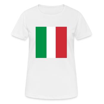 italien fahne - Frauen T-Shirt atmungsaktiv - Weiß - Vorne - AI Model Female 172 dark (172cm)