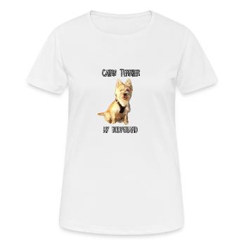 My Bodyguard - Cairn Terrier - Women's Breathable T-Shirt - white - Front - AI Model Female 172 dark (172cm)