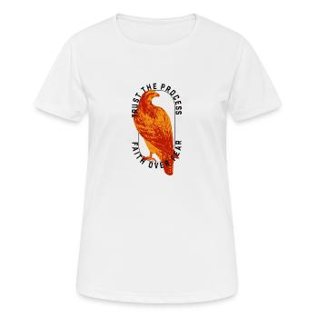Trust the process - Women's Breathable T-Shirt - white - Front - AI Model Female 172 dark (172cm)