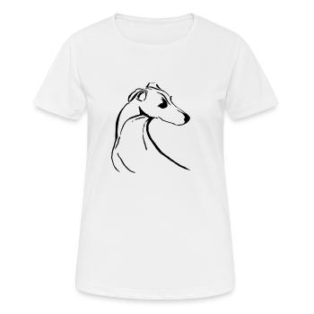 Italienischer Mund - Frauen T-Shirt atmungsaktiv - Weiß - Vorne - AI Model Female 172 dark (172cm)