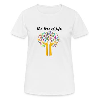 The tree of live - Women's Breathable T-Shirt - white - Front - AI Model Female 172 dark (172cm)