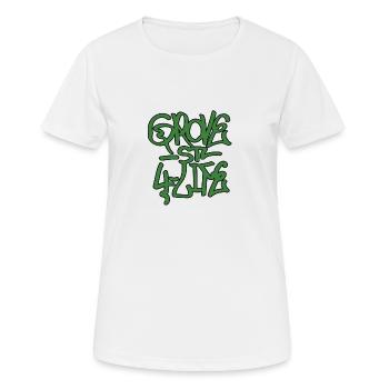 Grove Street - GTA - San Andreas - Women's Breathable T-Shirt - white - Front - AI Model Female 172 dark (172cm)