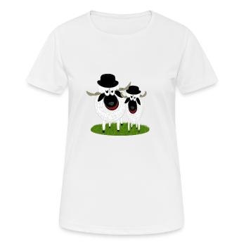 gros et stupide - T-shirt respirant Femme - blanc - Devant - AI Model Female 172 dark (172cm)