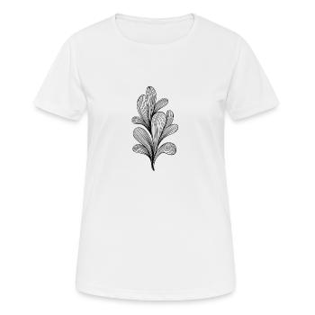 buisson noir - T-shirt respirant Femme - blanc - Devant - AI Model Female 172 dark (172cm)