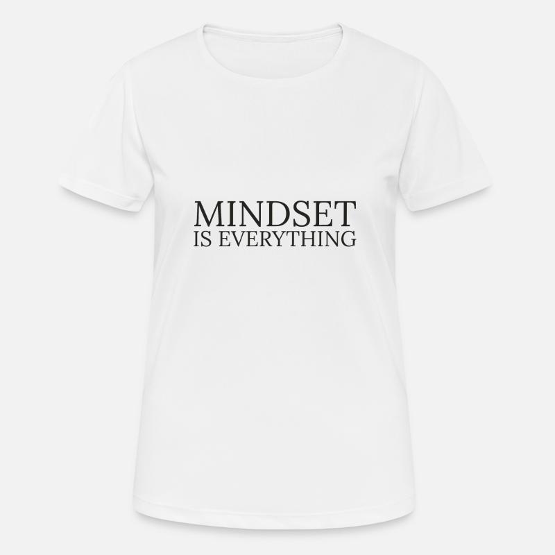 Mindset is everything - Women's Breathable T-Shirt - white