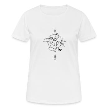 Travel - T-shirt respirant Femme - blanc - Devant - AI Model Female 172 dark (172cm)