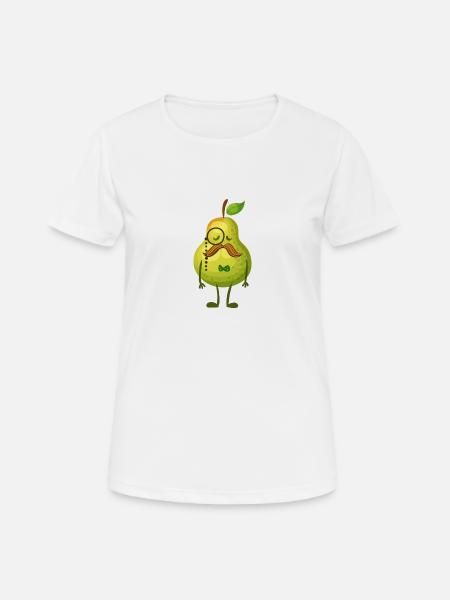 Herr Birne - Frauen T-Shirt atmungsaktiv - Weiß