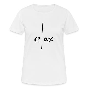 relax vacancess mûr détends chill out cool - T-shirt respirant Femme - blanc - Devant - AI Model Female 172 dark (172cm)