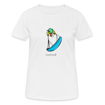 Paraglider Paragliding Humor Acro - Women's Breathable T-Shirt - white - Front - AI Model Female 172 dark (172cm)
