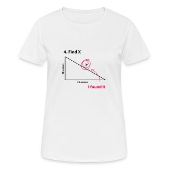 Trouver X - T-shirt respirant Femme - blanc - Devant - AI Model Female 172 dark (172cm)