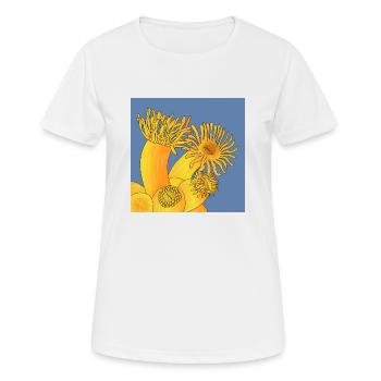 OrangeFarbene Korallen, Astroide-Polypen - Frauen T-Shirt atmungsaktiv - Weiß - Vorne - AI Model Female 172 dark (172cm)